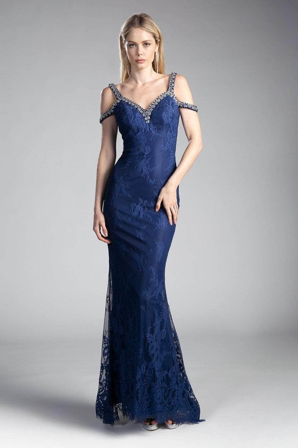 Ladivine 13112A Special Occasion Dress 2 / Navy