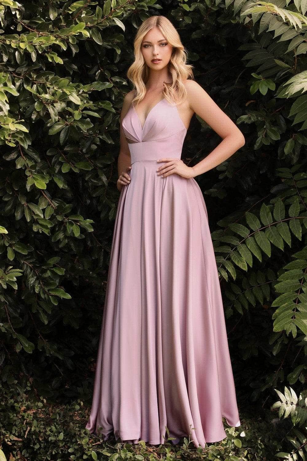 Ladivine 7472 Bridesmaid Dresses 2 / Mauve
