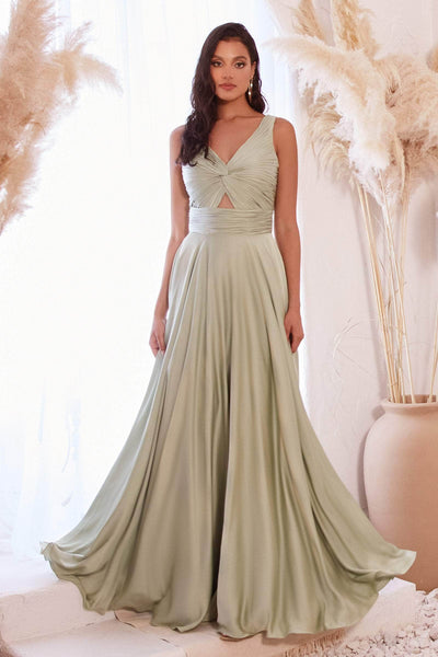 Ladivine 7497 - Sleeveless A-Line Prom Gown Special Occasion Dress