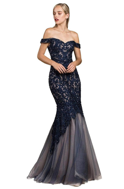 Ladivine A0401 - Beaded Lace Sweetheart Evening Gown Evening Dresses 8 