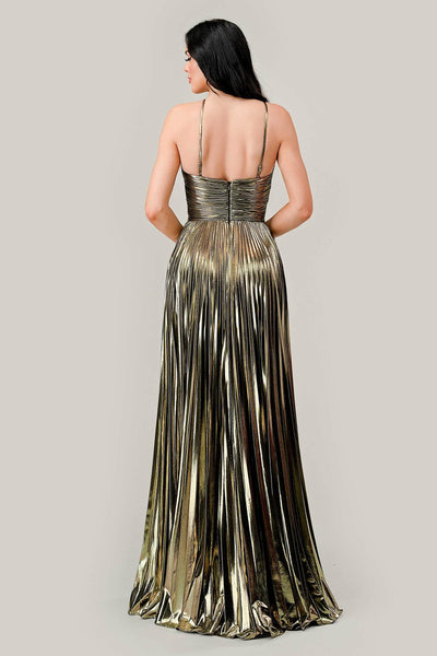 Ladivine C153 - Metallic Halter Evening Dress Special Occasion Dress