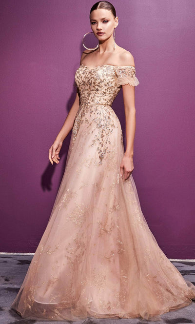 Ladivine C73 - A-line Glittered Gown