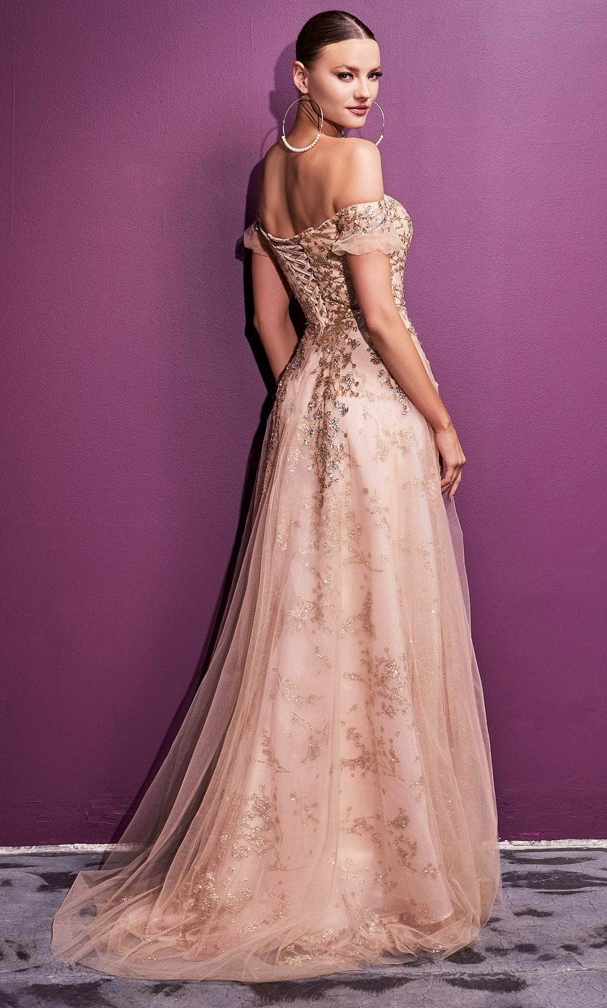 Ladivine C73 - A-line Glittered Gown