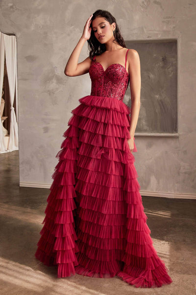 Ladivine CB143 - Sleeveless Sequin Ballgown Special Occasion Dress