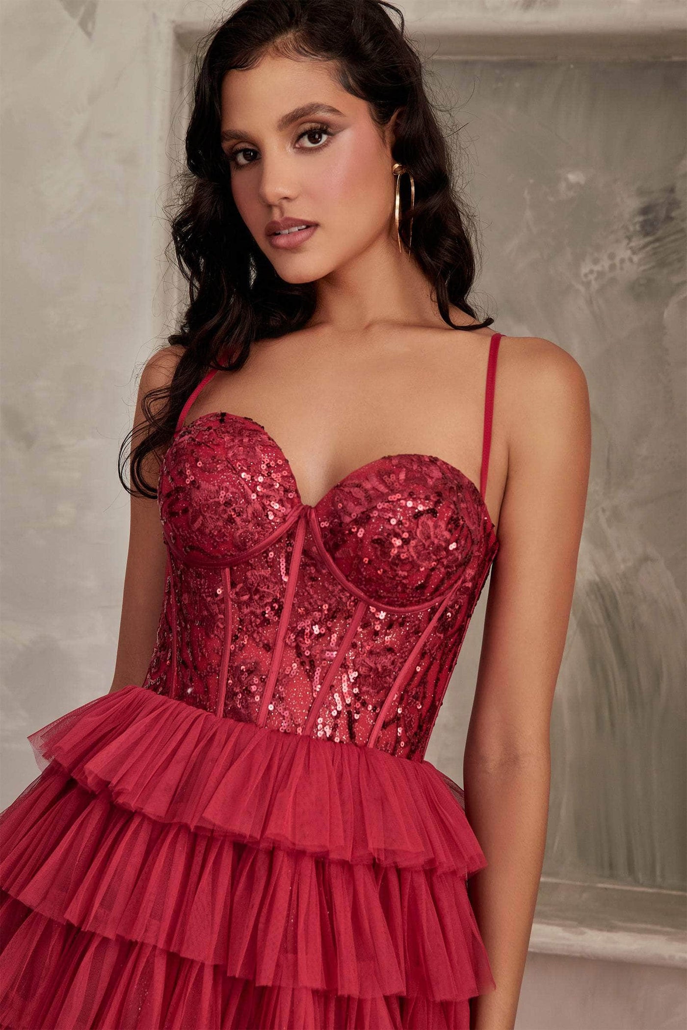 Ladivine CB143 - Sleeveless Sequin Ballgown Special Occasion Dress