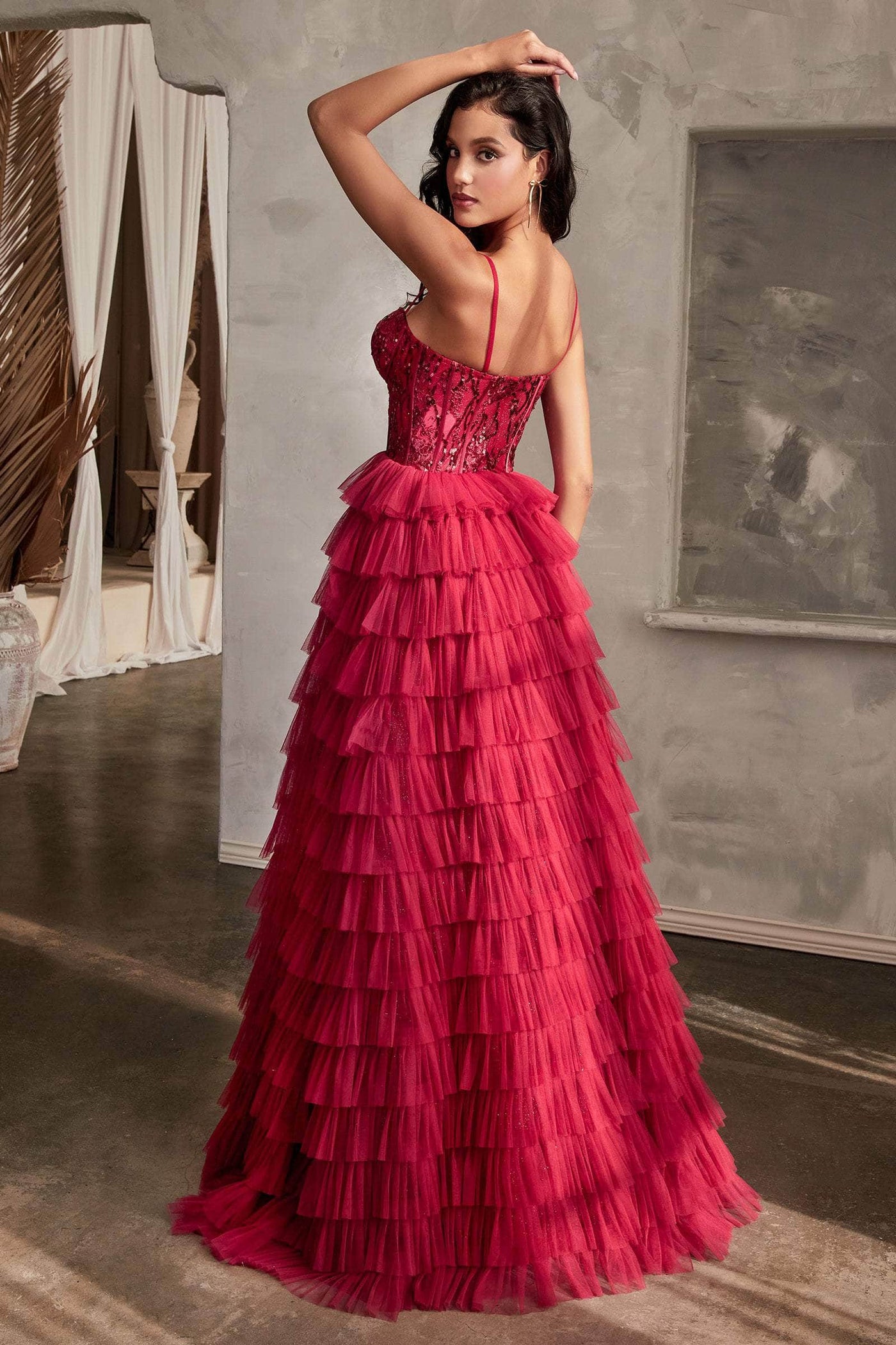 Ladivine CB143 - Sleeveless Sequin Ballgown Special Occasion Dress