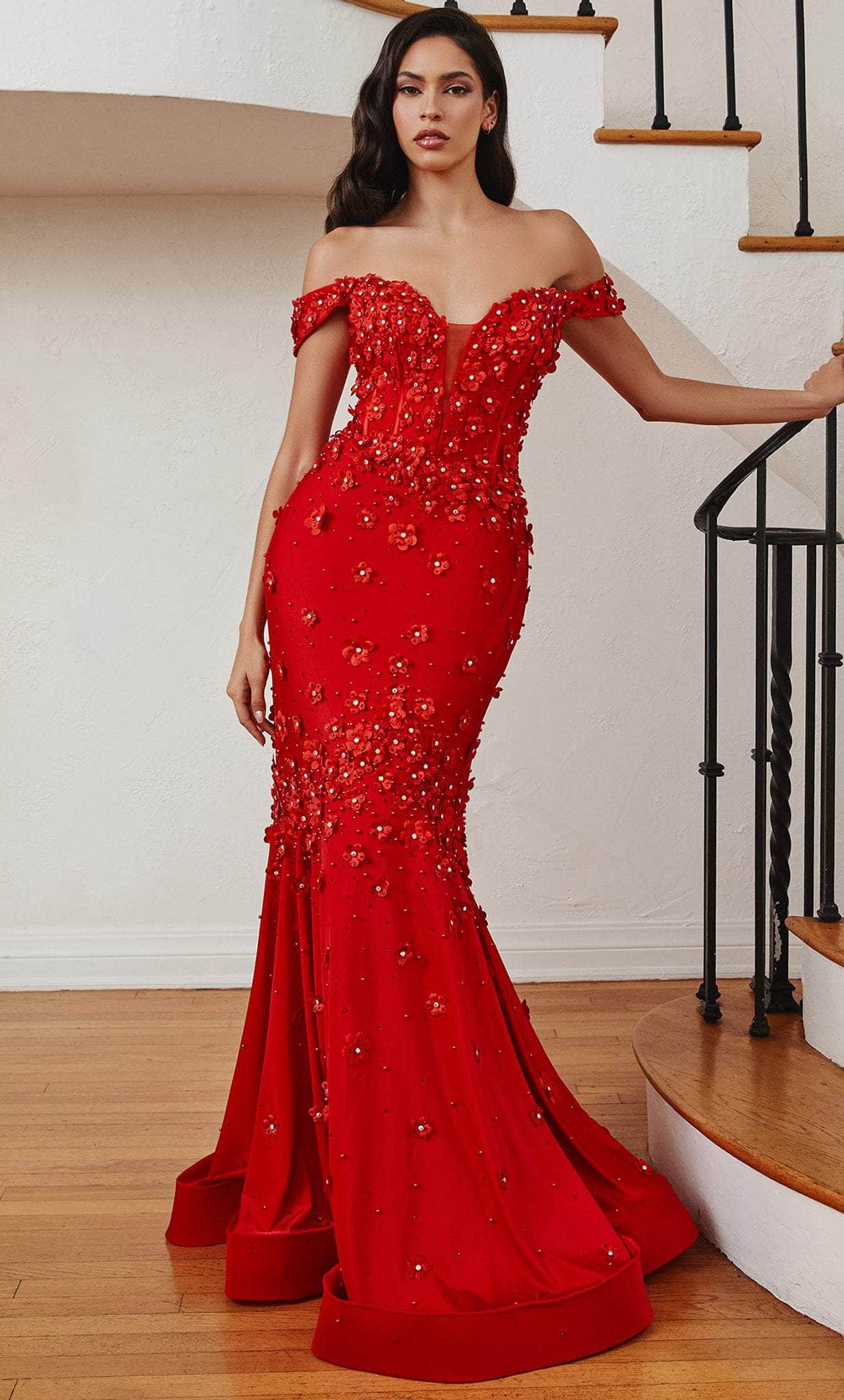 Ladivine CC2171 - Floral Gown