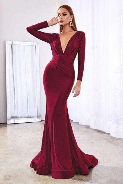 Ladivine CD0168 Evening Dresses XXS / Burgundy