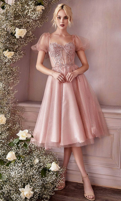 Ladivine CD0187 - Tea Length Dress