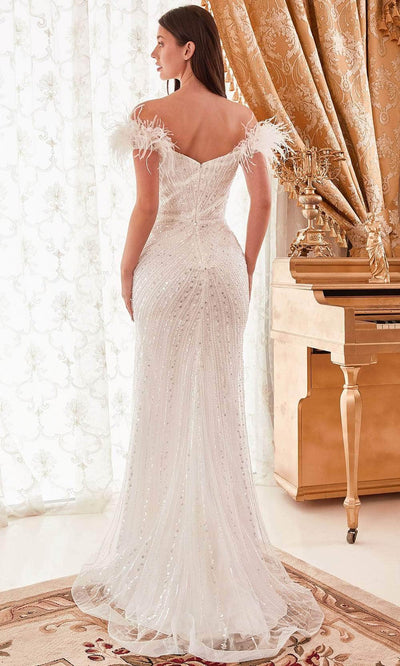 Ladivine CD0207W - Feather Bridal Gown