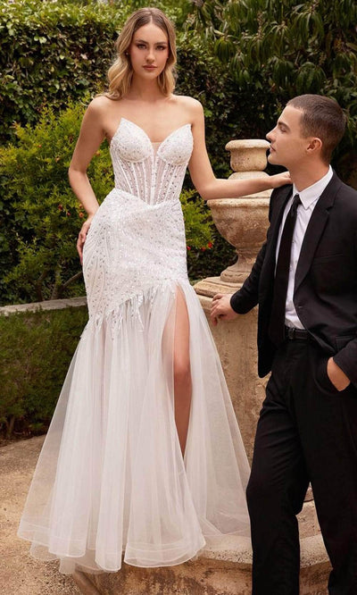 Ladivine CD0215W - Strapless Gown