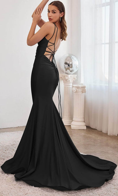 Ladivine CD2219 - Lace Up Back Prom Dress Prom Dresses