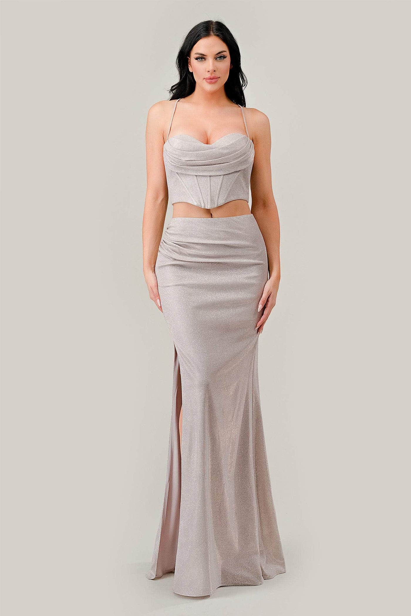 Ladivine CD350 - Draped Sweetheart Evening Dress Special Occasion Dress