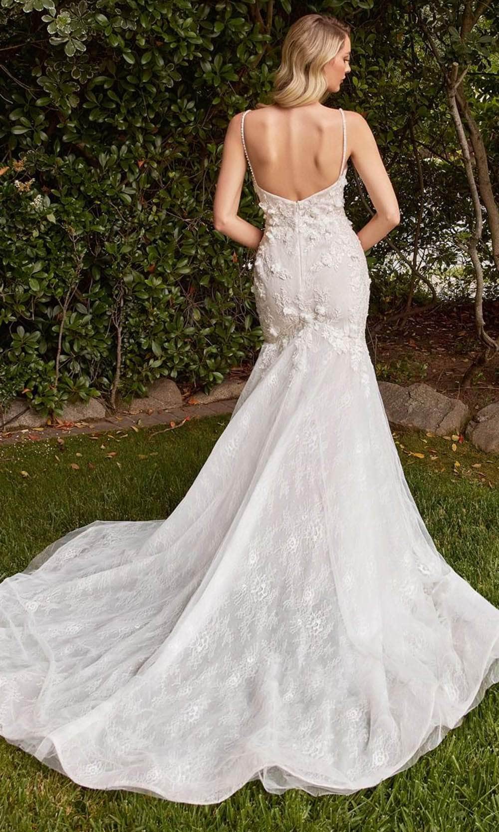 Ladivine CD856W - Layered Lace Gown