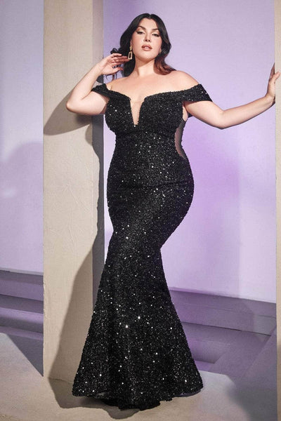 Ladivine CD975C - Trumpet Sequin Ornate Prom Gown Prom Dresses 18 