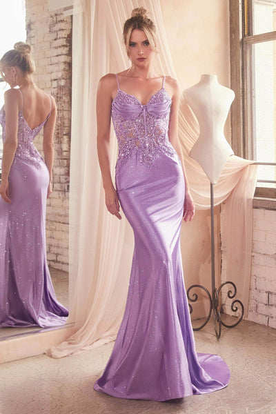 Ladivine CDS450 - Illusion Corset Mermaid Prom Gown Special Occasion Dress