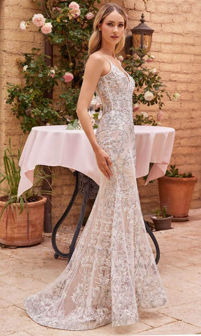 Ladivine J859W - Embroidered Bridal Gown