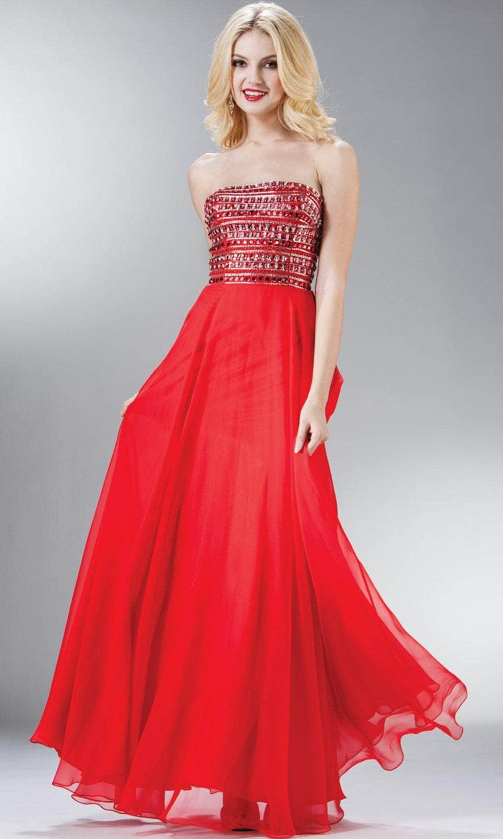 Ladivine JC911 Evening Dresses 4 / Red