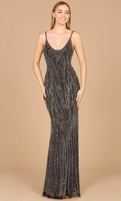 Lara Dresses 29005 - Embellished Sheath Evening Gown 0 /  Black