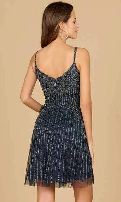 Lara Dresses 29011 - Spaghetti Strap Beaded Cocktail Dress