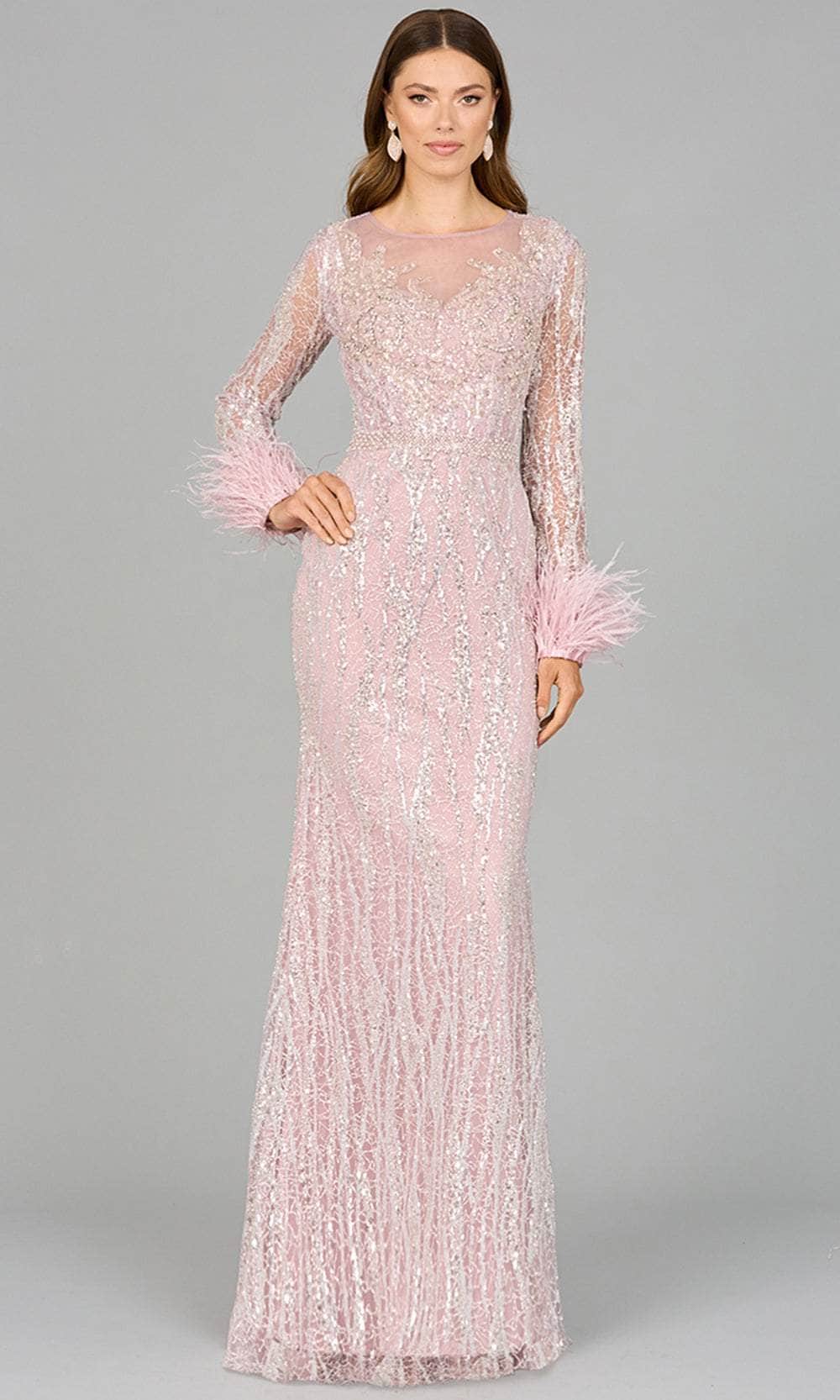 Lara Dresses 29049 - Beaded Lace Evening Dress Lara Dresses 29049 - Beaded Lace Evening Dress