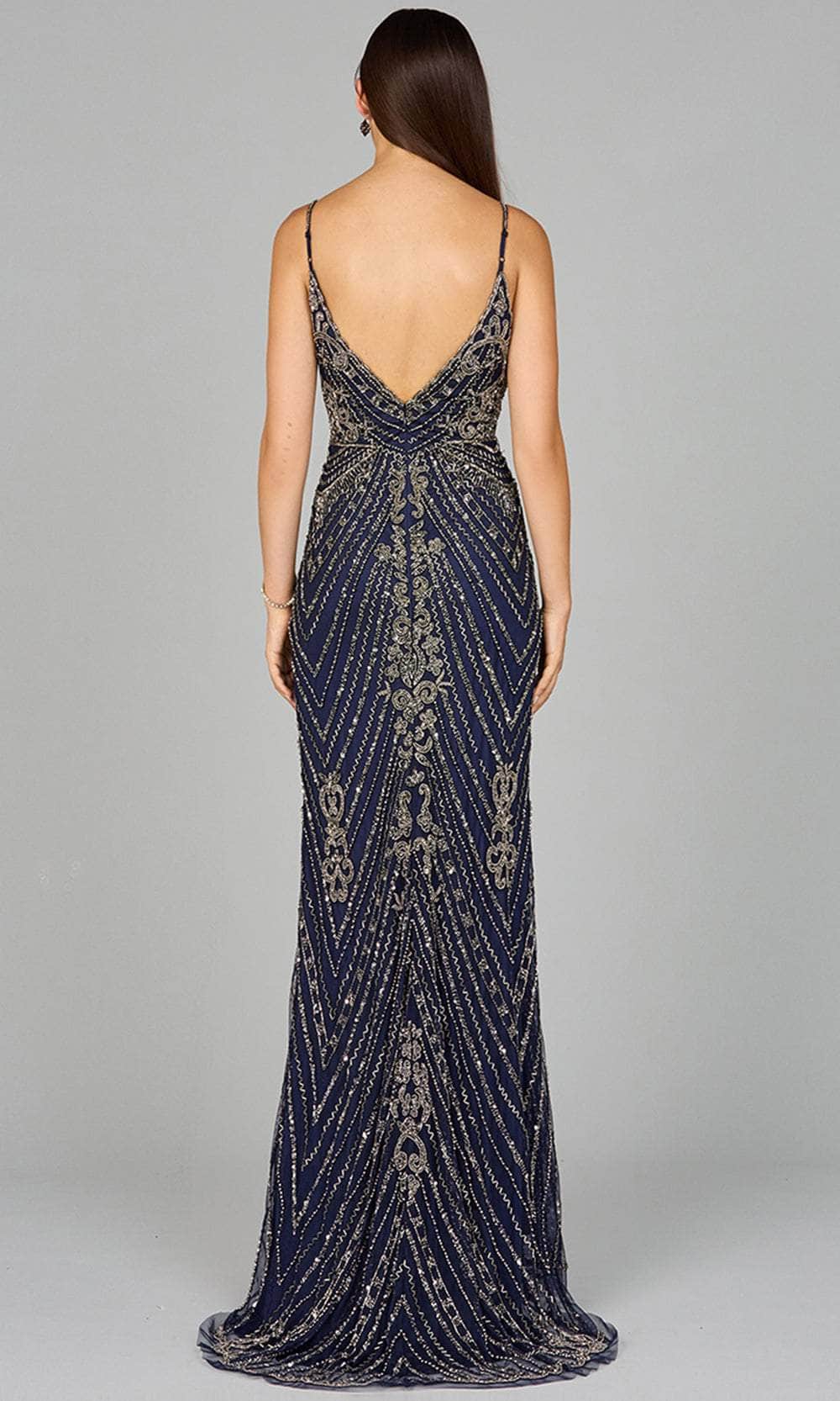 Lara Dresses 29109 - Beaded V-Neck Evening Dress Special Occasion Dresses 