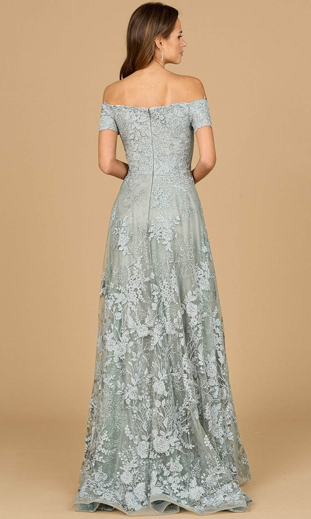 Lara Dresses 29122 - Lace Detail Evening Gown