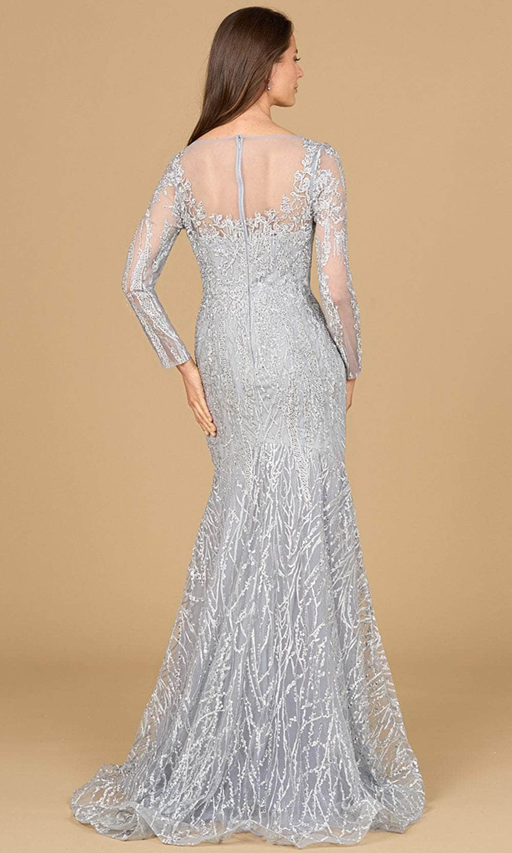 Lara Dresses 29131 - Long Polyester Lace on Polyester Lining Mermaid Dress - Sheer Long Sleeves, Lace Appliques, Rhinestones, Sheer Back, Zipper Closure, Sweep Train ADASA Lara Dresses 29131 - Long Polyester Lace on Polyester Lining Mermaid Dress - Sheer Long Sleeves, Lace Appliques, Rhinestones, Sheer Back, Zipper Closure, Sweep Train ADASA