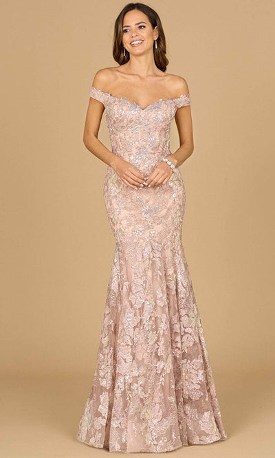 Lara Dresses 29136 - Off Shoulder Gown 0 /  Blush