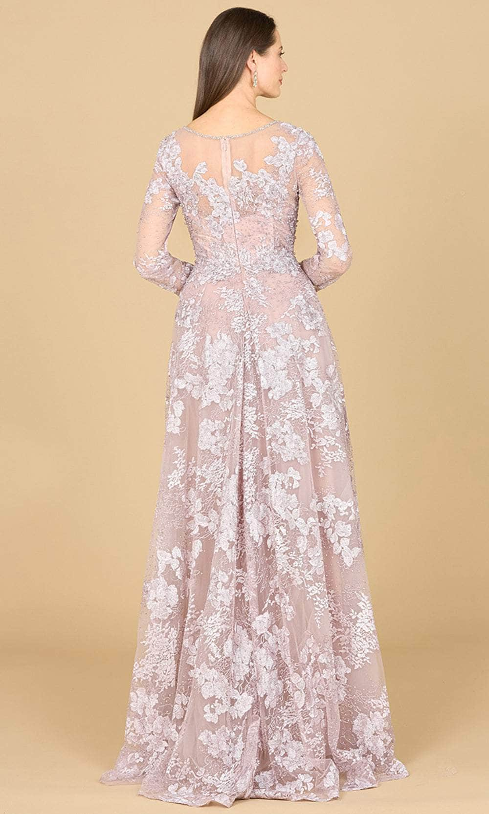 Lara Dresses 29148 - Long Sleeve Lace Evening Gown