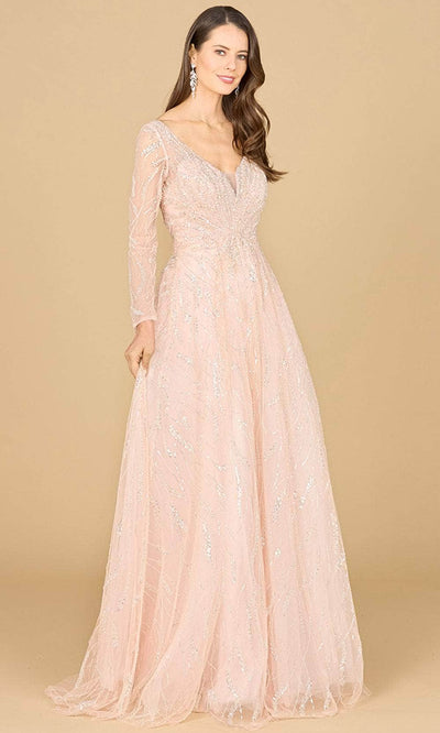 Lara Dresses 29157 - Beaded Dress 0 /  Powder Pink