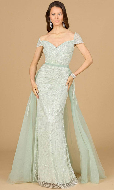 Lara Dresses 29162 - Embellished Gown 0 /  Dusty sage