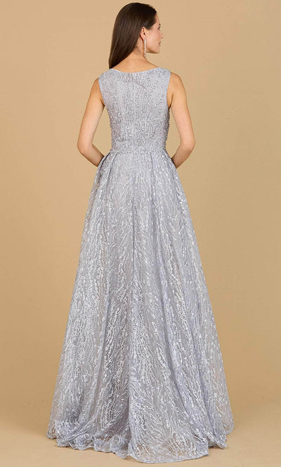 Lara Dresses 29197 - Plunging V-Neck Lace Evening Gown Special Occasion Dress
