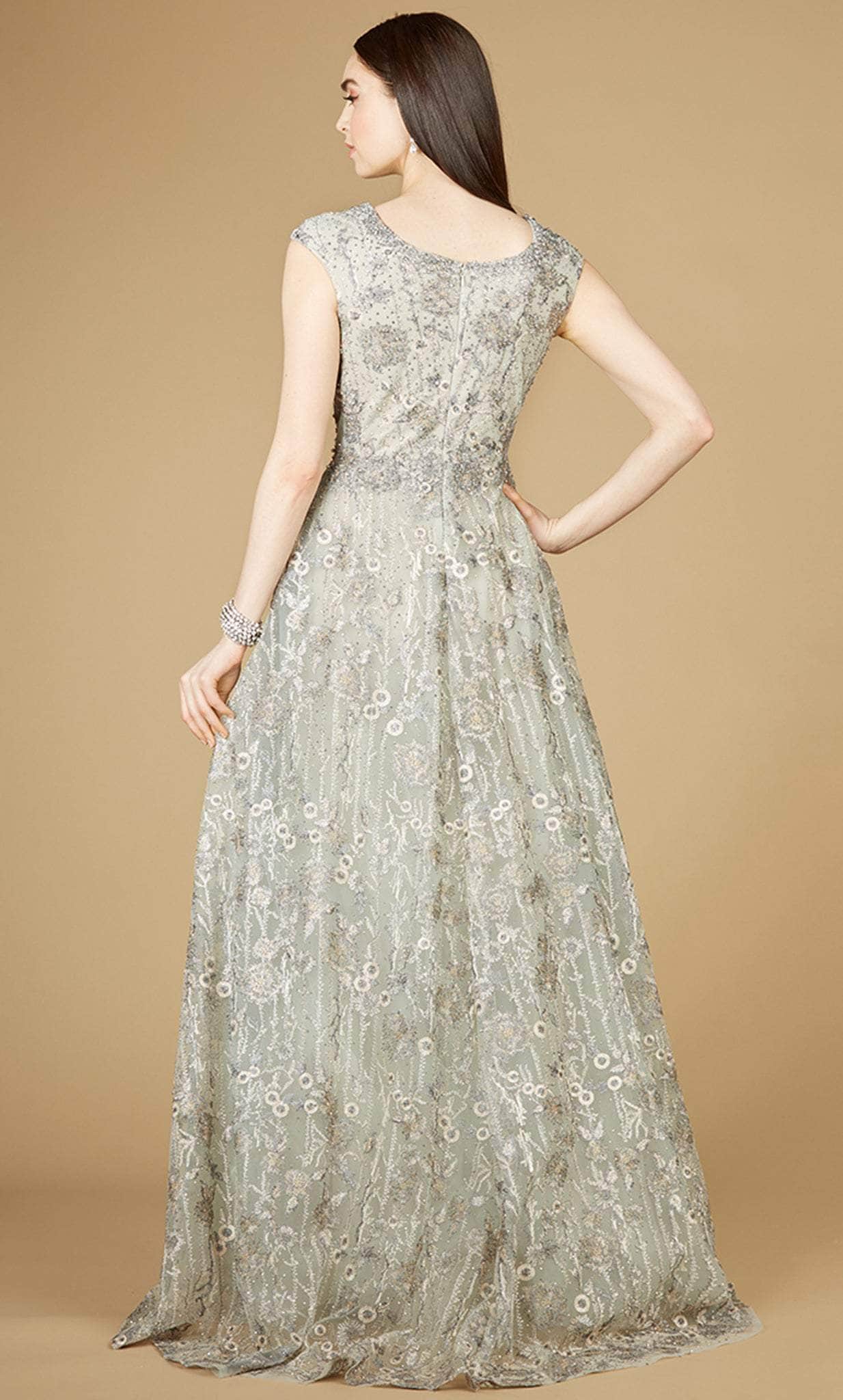 Lara Dresses 29236 - Cap Sleeved Beaded Gown Special Occasion Dress