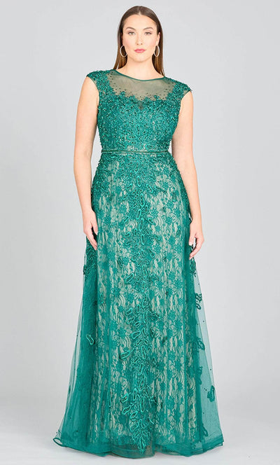 Lara Dresses 29250 - Embroidered Cap Sleeve Evening Gown Special Occasion Dress