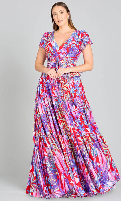 Lara Dresses 29276 - Ruffled Waist Maxi Dress Special Occasion Dress
