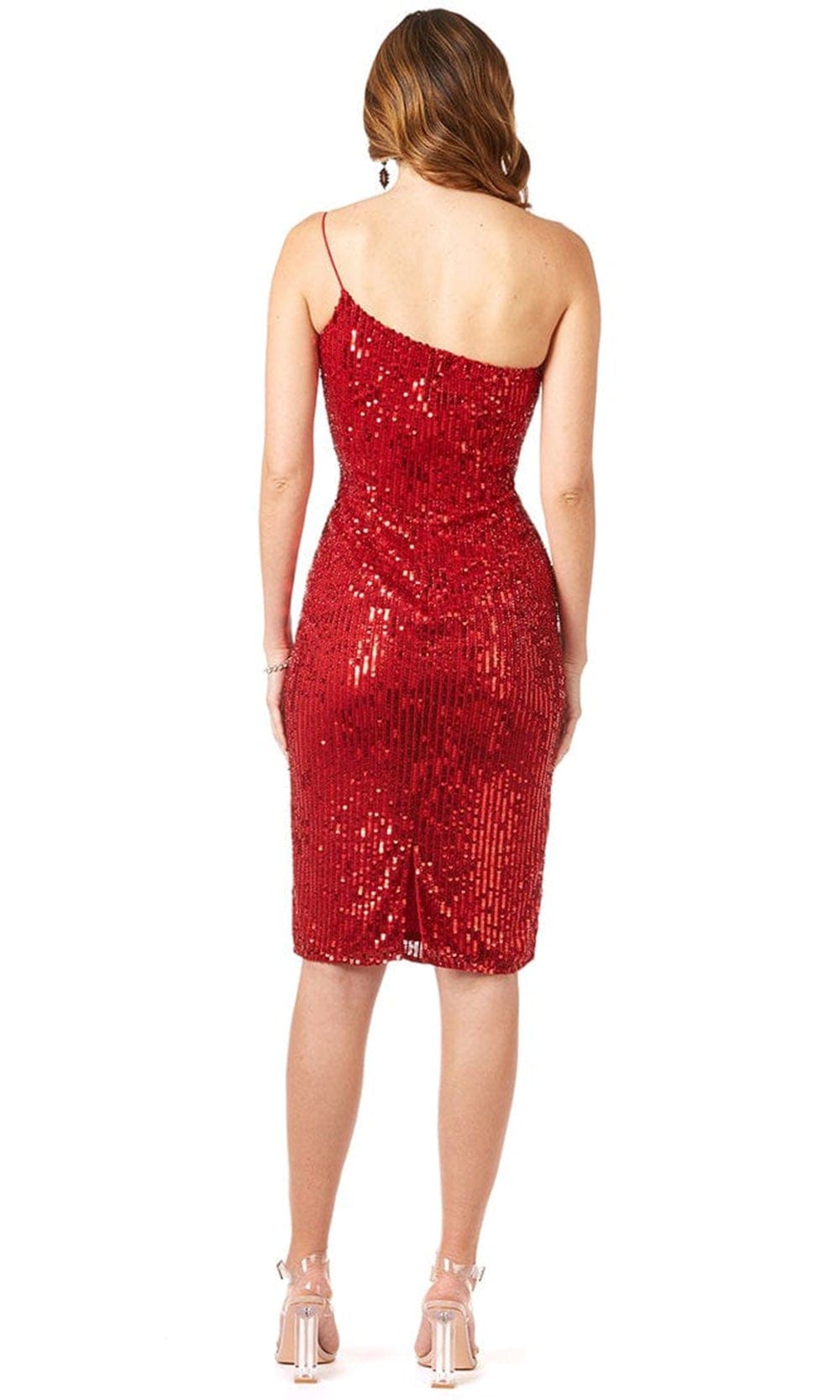 Lara Dresses 29289 - Sequined Knee-length Dress Cocktail Dresses