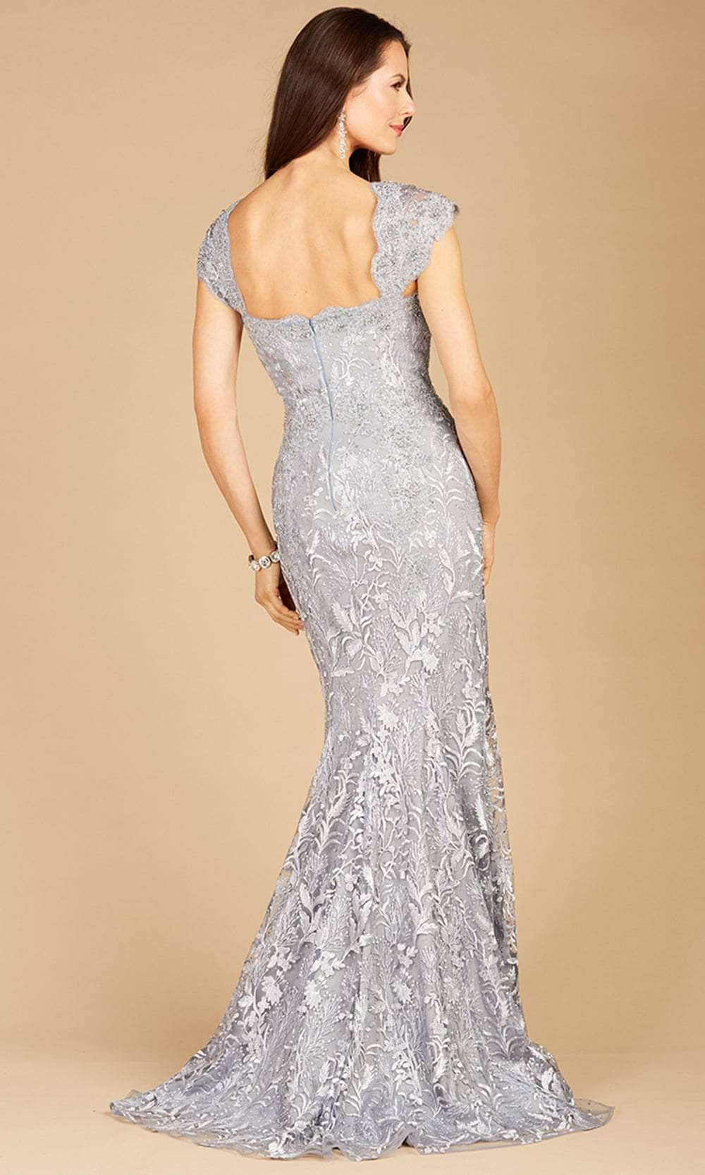 Lara Dresses 29295 - Embroidered Cap Sleeved Gown Special Occasion Dress