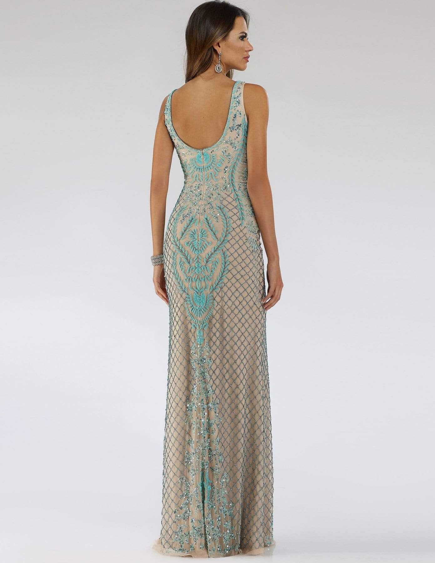Lara Dresses - 29711 Embellished V-neck Fitted Dress Evening Dresses