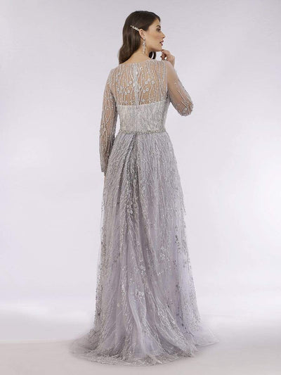 Lara Dresses - 29782 Lace Long Sleeve V-neck A-line Gown Mother of the Bride Dresses