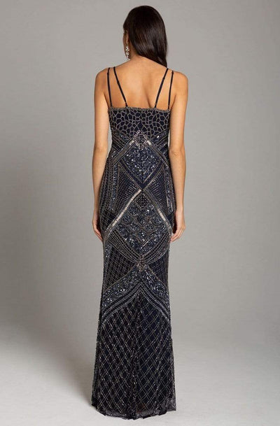 Lara Dresses - 29911 Sleeveless V Neck Beaded Embellished Sheath Gown Special Occasion Dress