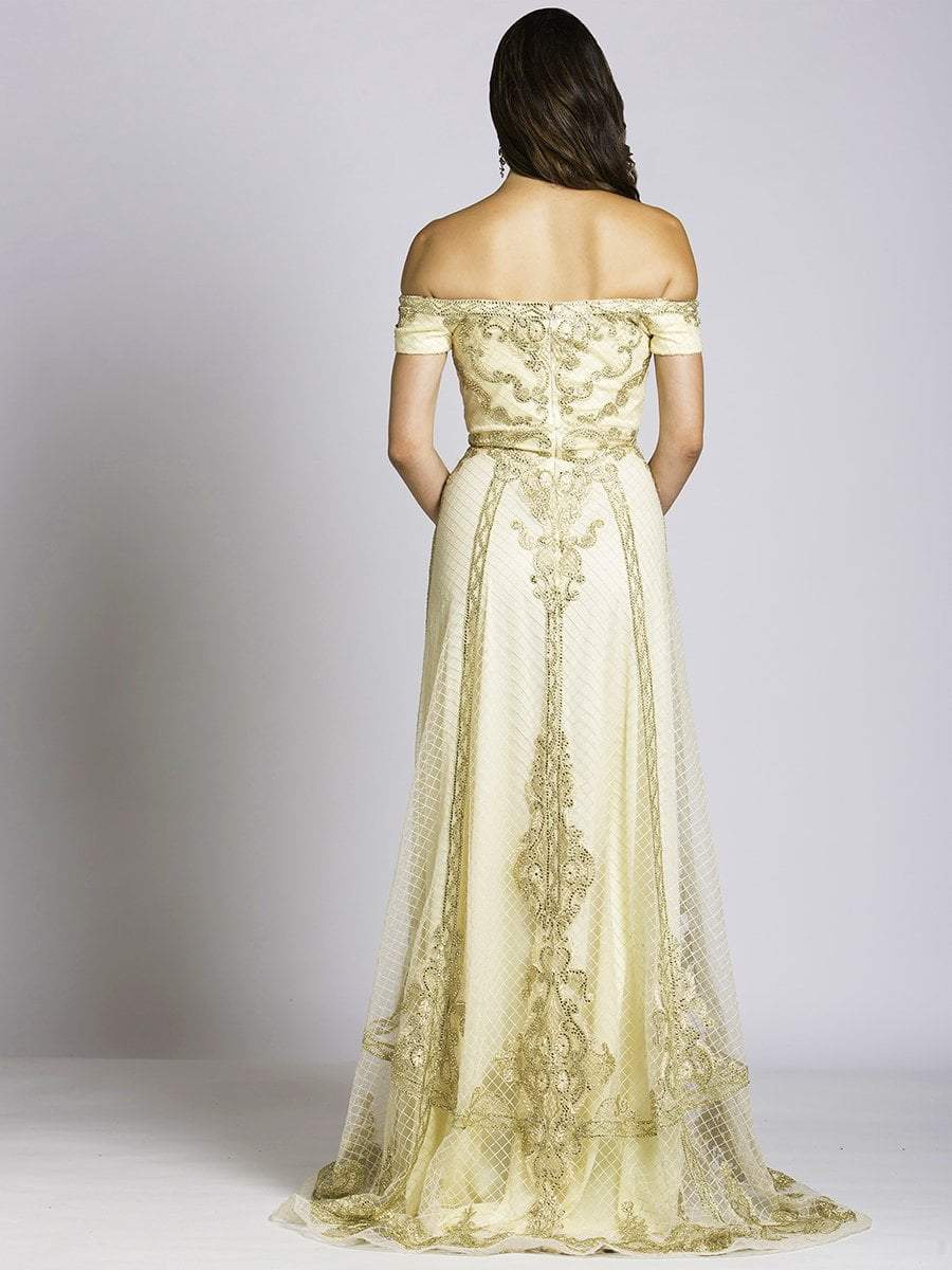 Lara Dresses - 33520 Embellished Off Shoulder Evening Gown Special Occasion Dress