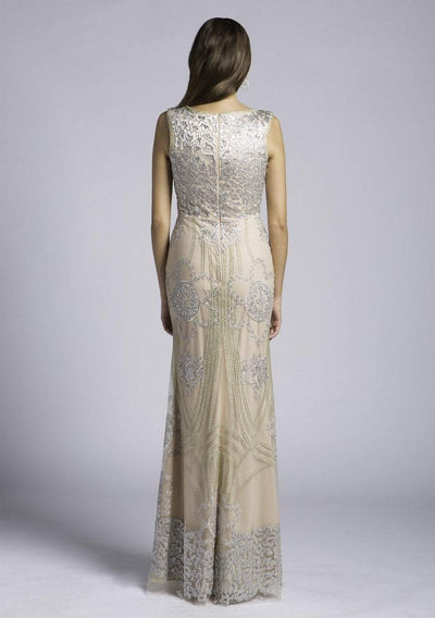 Lara Dresses - 33622 Scoop Neck Embellished Sheath Gown Special Occasion Dress