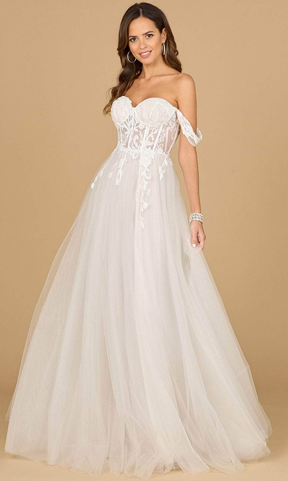 Lara Dresses 51114 - Off-Shoulder Wedding Gown