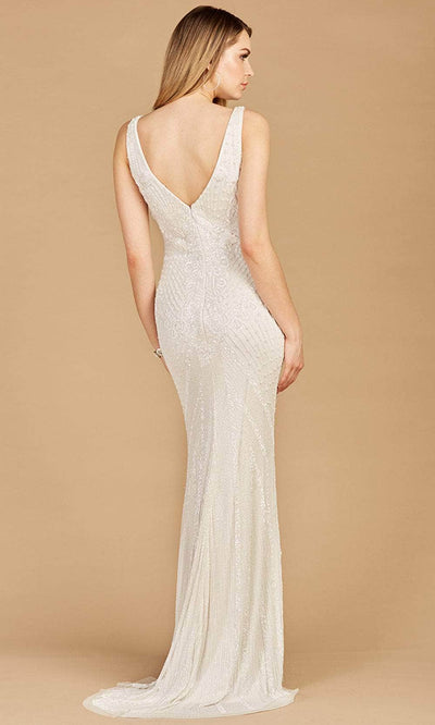 Lara Dresses 51129 - Embellished V-Neck Beaded Gown Special Occasion Dress