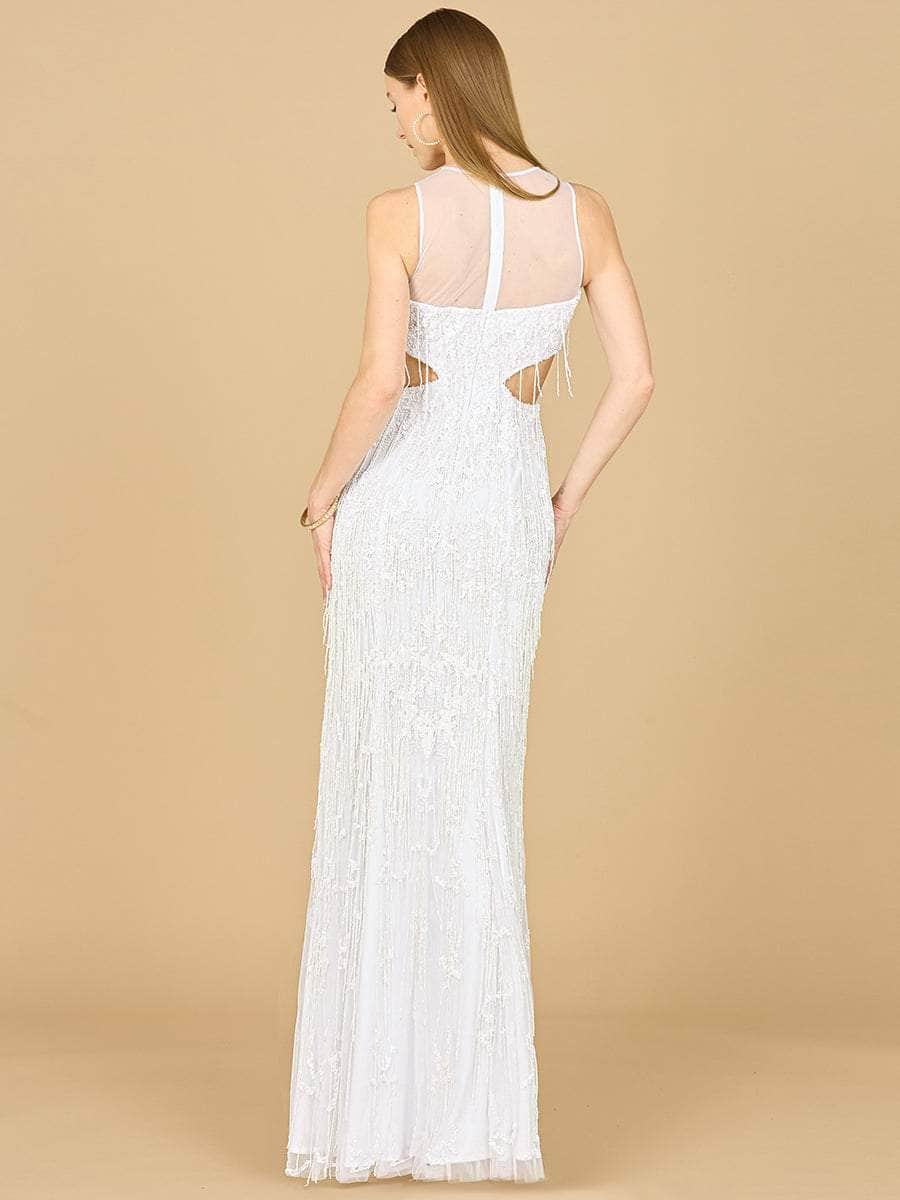Lara Dresses 51183 - Cut-Out Detailed Sleeveless Bridal Dress Special Occasion Dresses 