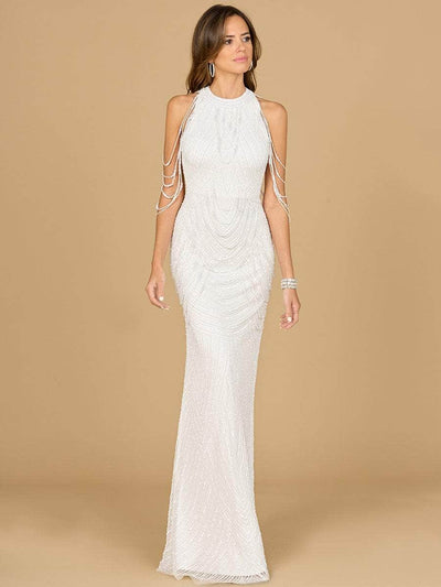 Lara Dresses 51185 - Fringed Sheath Evening Dress Special Occasion Dresses 0/ Ivory