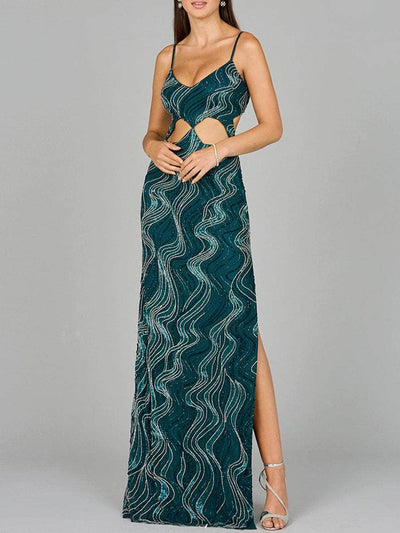 Lara Dresses 9941 - Lace-Up Back Fitted Bodice Gown Special Occasion Dresses 