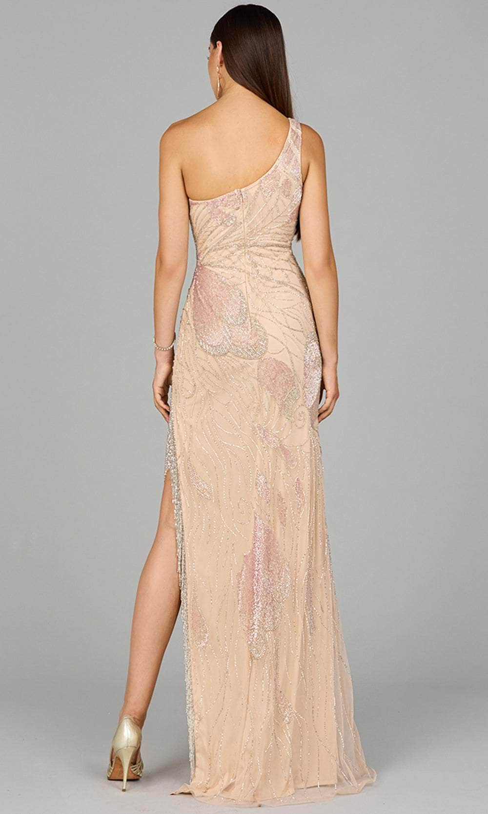 Lara Dresses 9948 - Fringed Slit Evening Dress Special Occasion Dresses 
