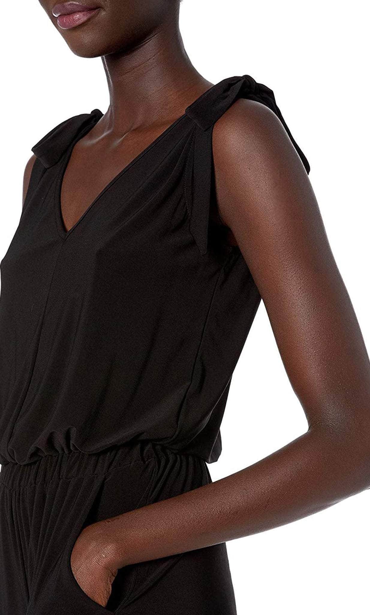 Laundry HP01K95 - Sleeveless Tie Shoulder Jumpsuit Evening Dresses